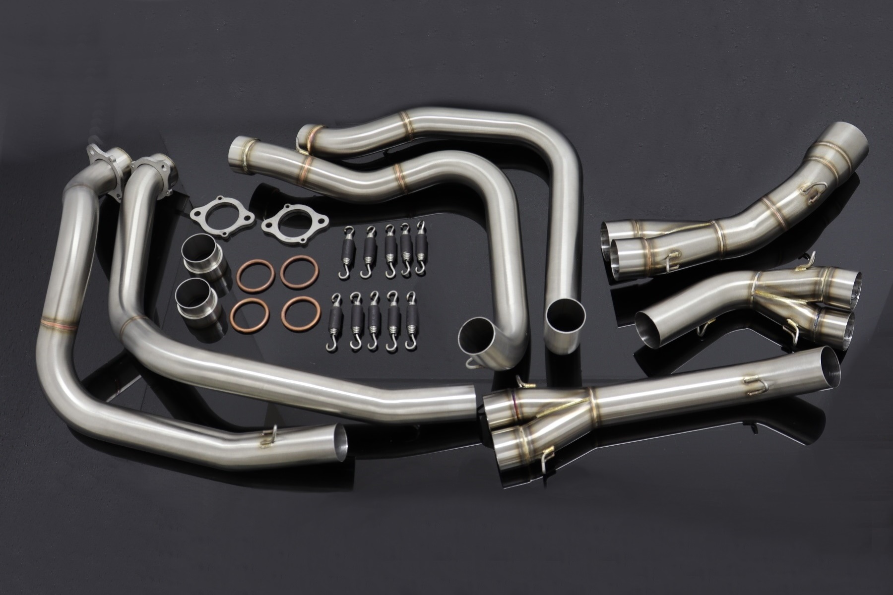 Kit scarico racing in acciaio inox senza silenziatore, NC30 NC35 (VFR400R/RVF400RR) - immagine 2