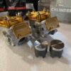 Coppia set kit cilindro/pistone + coperchi valvole + set teste VHM, Aprilia RS250/Suzuki RGV250