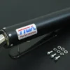 Silenziatore Premium in alluminio "BLACK" per 2T con fondello in acciaio inox