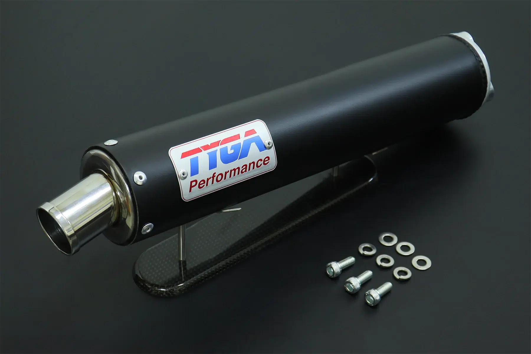 Silenziatore Premium in alluminio "BLACK" per 2T con fondello in acciaio inox