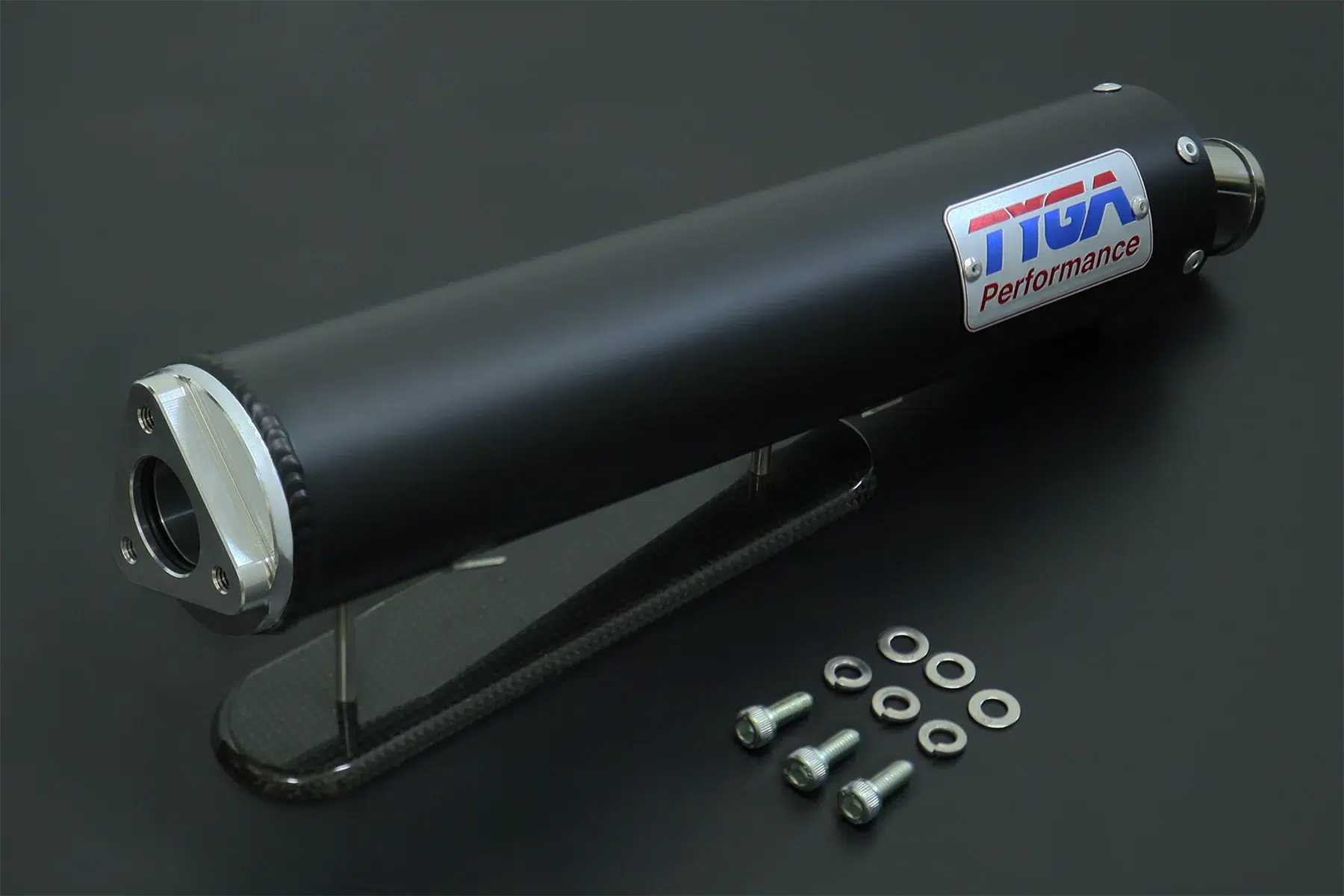 Silenziatore Premium in alluminio "BLACK" per 2T con fondello in acciaio inox - immagine 2