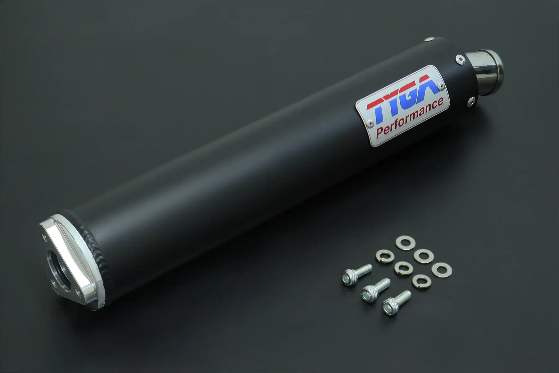 Silenziatore Premium in alluminio "BLACK" per 2T con fondello in acciaio inox - immagine 4