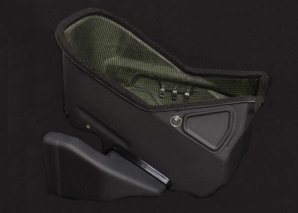 Airbox in carbon/kevlar, configurazione kit A, kit per NXA RS250R