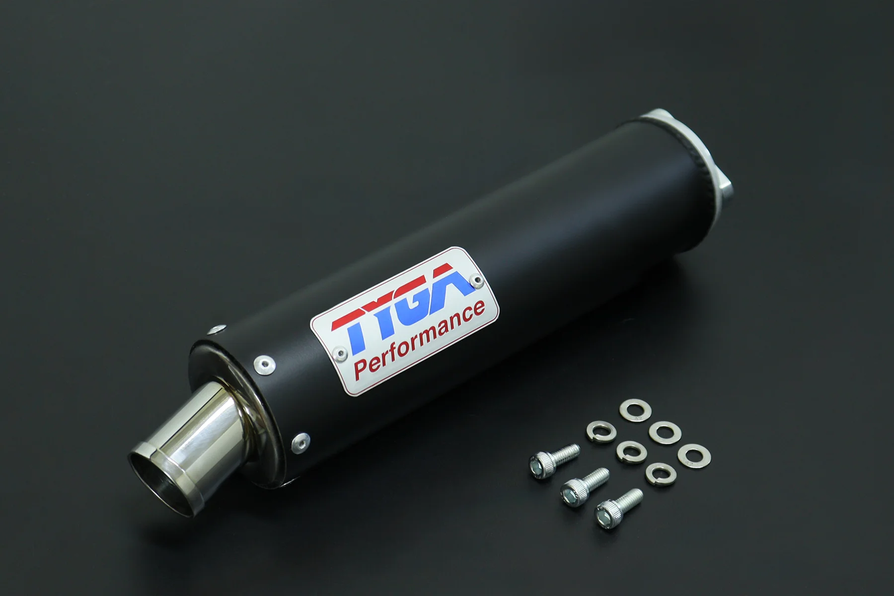 Silenziatore Premium in alluminio "BLACK" corto per 2T con fondello in acciaio inox - immagine 3