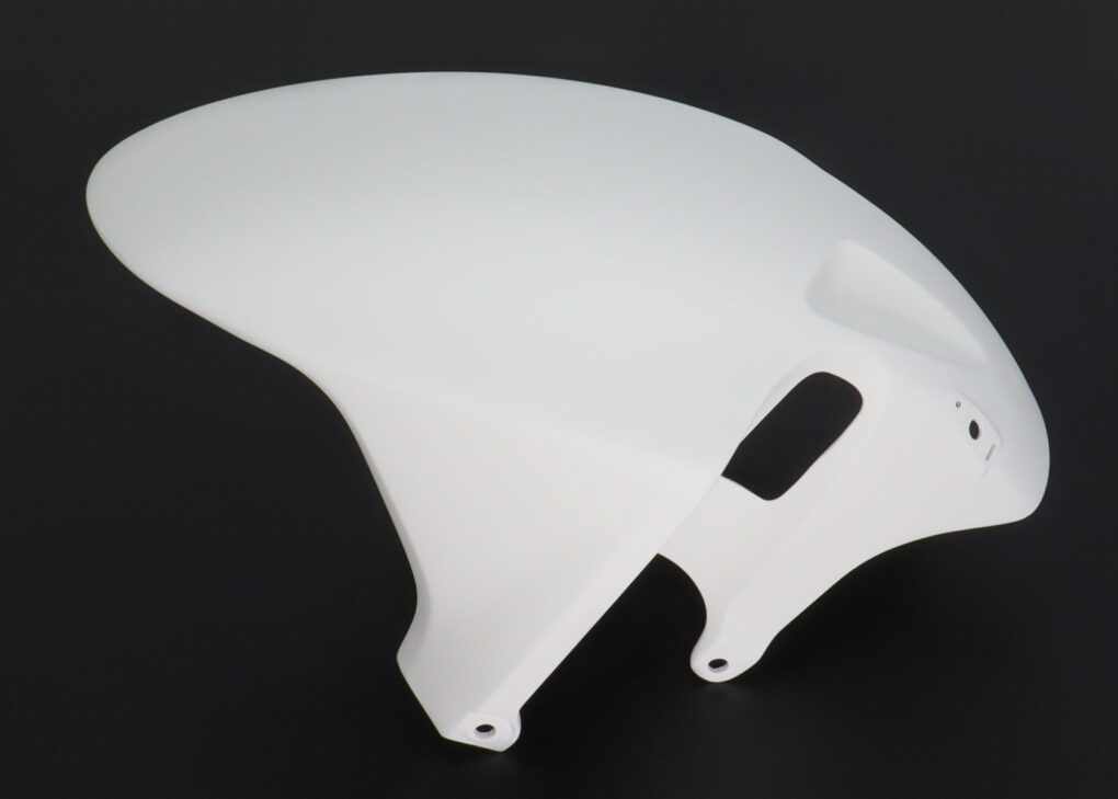 Alternative view of Parafango anteriore in fibra di vetro (GRP), forma standard RC51, Honda VTR1000 SP1/SP2